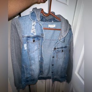 distress jean jacket